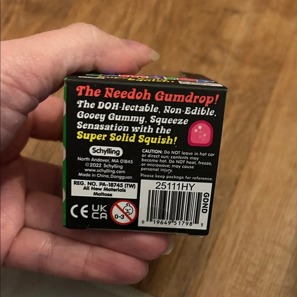 NeeDoh Gumdrop Super Solid Squish - Orange
